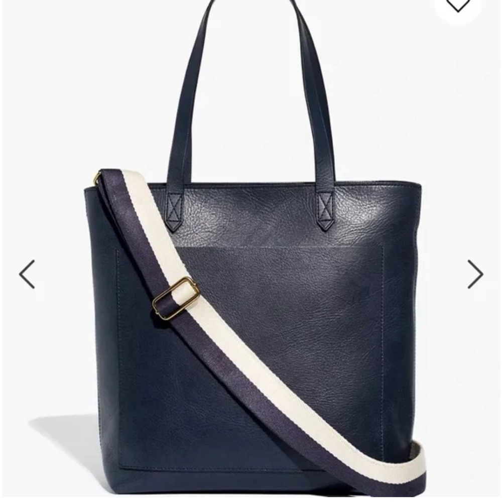 COPY - COPY - Madewell Medium Transport Zip Top Tote Baltic Blue navy NEW